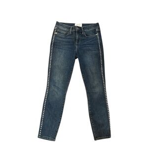 Current/Elliott EUCWomen's Blue Denim Jeans with Studded Detail